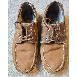 Chaps Leather Upper Boat Shoes- Men's 12